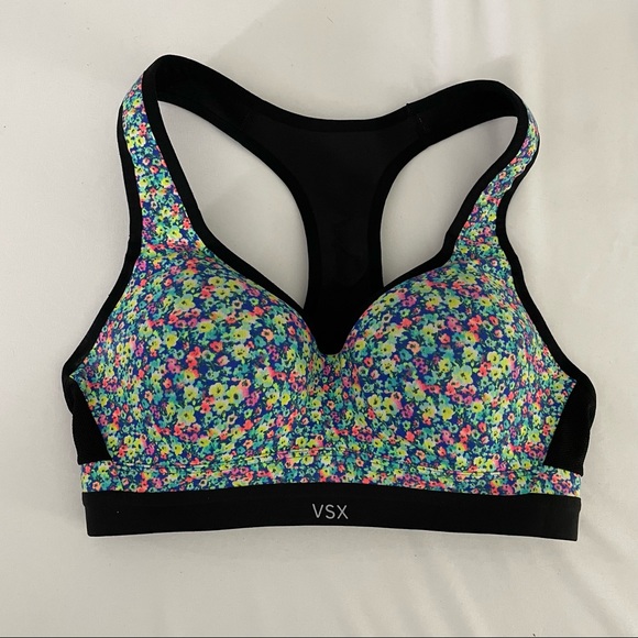 FLORAL VS SPORTS BRA - Picture 1 of 3